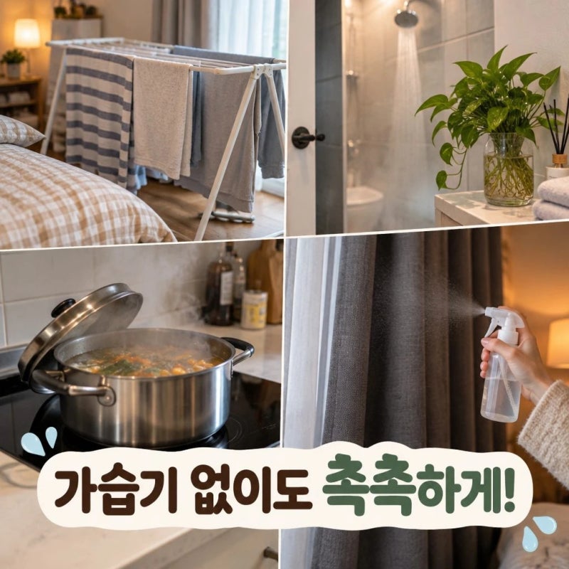 가습기 대신 실내 습도 높이는 생활 아이디어