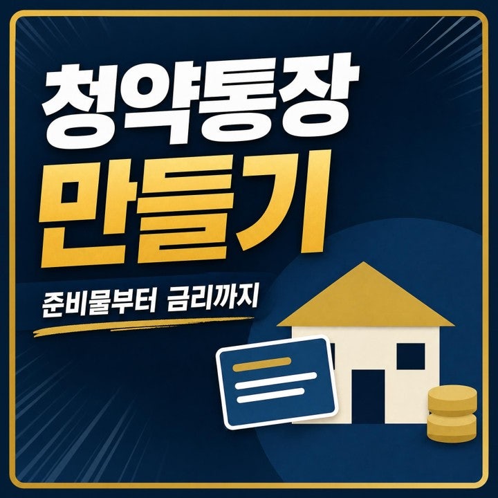청약통장 만들기 가입 방법과 필요 서류