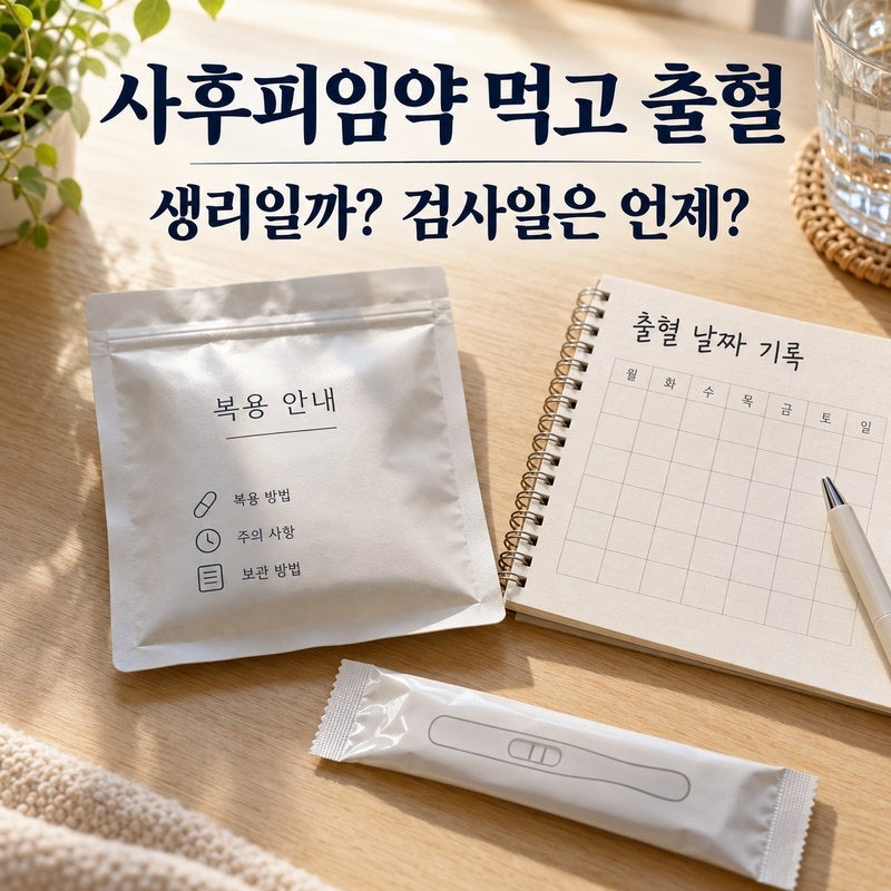 사후피임약 먹고 출혈｜생리일까, 임신테스트는 언제 해야 할까