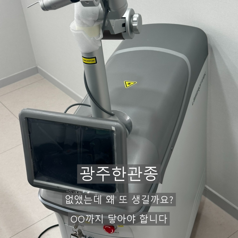 광주한관종 없앴는데 왜 또 생길까요? OO까지 닿아야 합니다