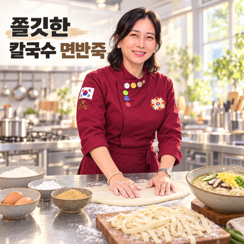 칼국수집 면발은 왜 더 쫄깃할까? 칼국수면 만들기, 가수율부터 전분·달걀·콩가루까지