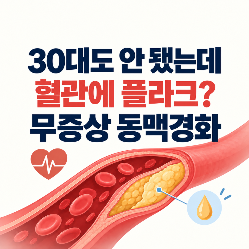 30대도 안 됐는데 혈관에 플라크? 젊을 때 시작되는 무증상 동맥경화 원인·검사