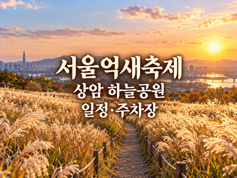 서울억새축제 상암 하늘공원 | 일정 기간 주차장 총정리