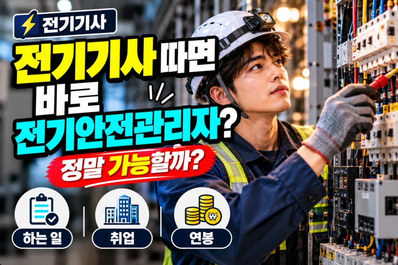 전기기사 따면 뭐할까? 전기안전관리자 하는 일·취업·연봉, 실제로 알아봤습니다