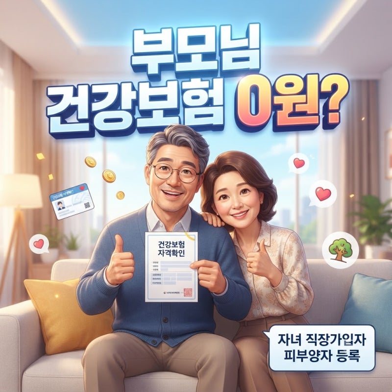 부모님 피부양자 등록 방법 조건 서류 총정리