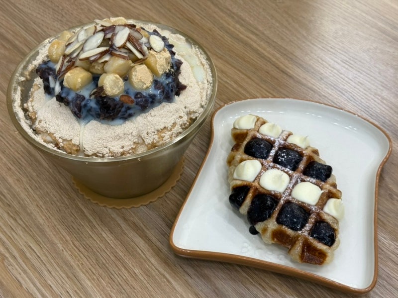 [일산역 디저트] 빙동댕 일산점｜일산 빙수 맛집 팥인절미빙수·블루베리크림치즈크로플