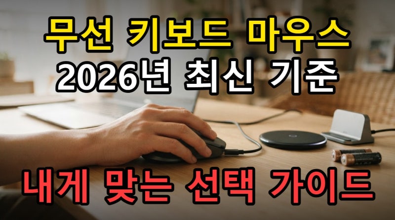 무선 키보드 마우스 세트 고르는 기준, 2026년 최신 기술 적용 확인하기