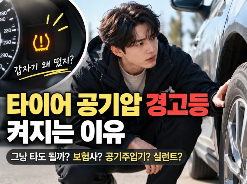 "갑자기 왜 떴지?..." 타이어 공기압 경고등 켜지는 이유