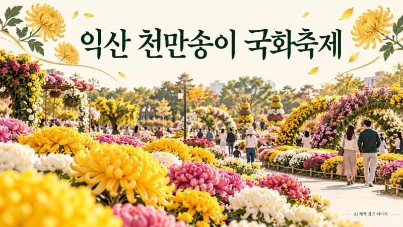 2026 익산 천만송이 국화축제 당일치기｜일정·주차·맛집·주변 볼거리·기차여행 총정리