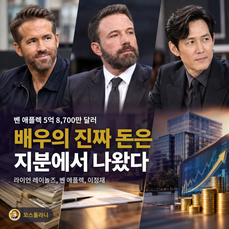 이정재 주식, 출연료보다 지분으로 부자 되는 배우들의 공통점