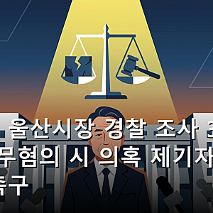 김상욱 울산시장 경찰 조사 3시간 20분, 무혐의 시 의혹 제기자 정계 은퇴 촉구