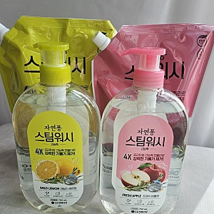 쫀쫀풍성 거품 자연퐁 스팀워시 4X 고농축 프리미엄 주방세제 추천