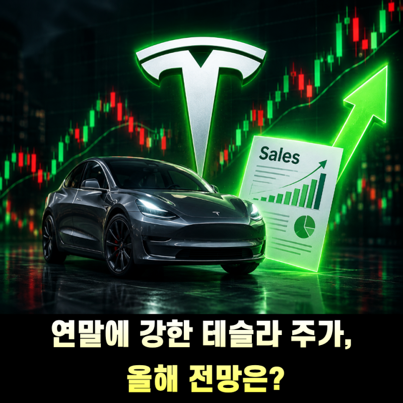 연말에 강했던 테슬라 주가, 올해 전망은?