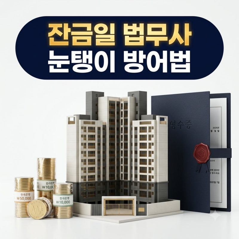 아파트 매매 잔금일 필수 서류 7종 '법무사 보수 눈탱이 방어' 영수증 꿀팁