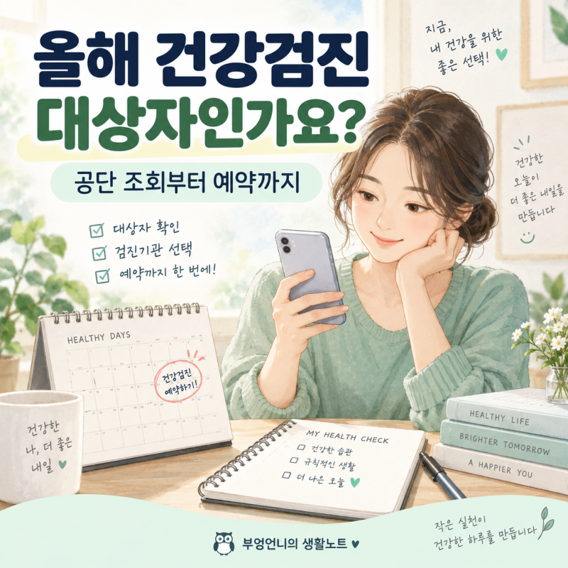 건강검진 대상자 조회방법, 국민건강보험에서 확인하는 순서 정리