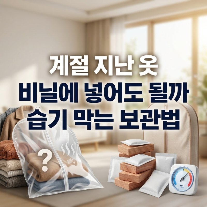 계절 지난 옷 비닐에 넣어도 될까 습기 막는 보관법