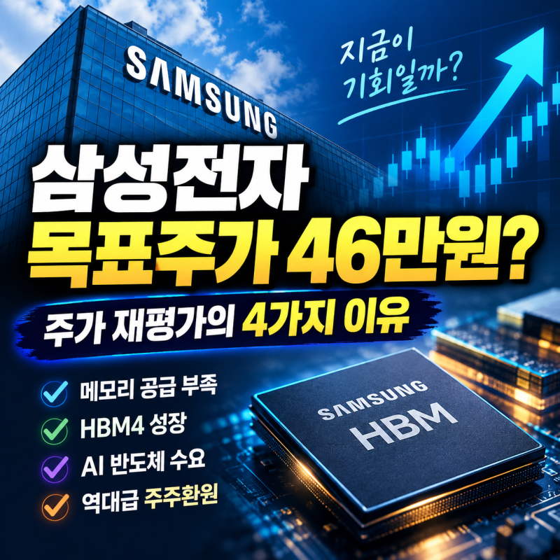 삼성전자 목표주가 46만원? “지금 주가 너무 싸다”는 증권가