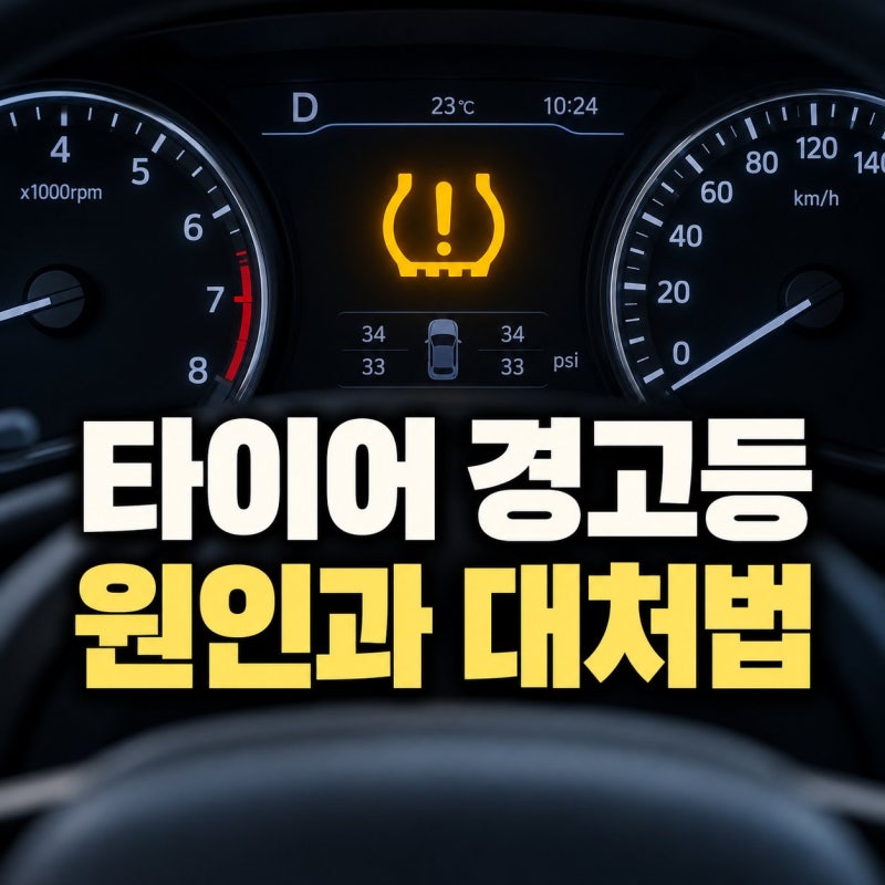 자동차 타이어 공기압 경고등 원인과 대처 요령 총정리