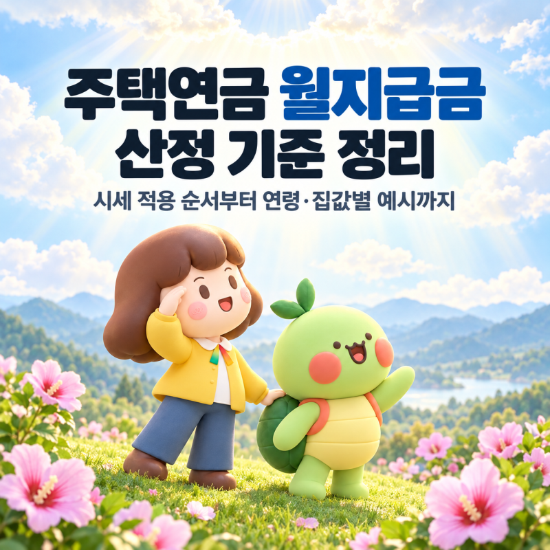 [주택연금 명예홍보대사] #03. 주택연금 월지급금산정 기준 정리