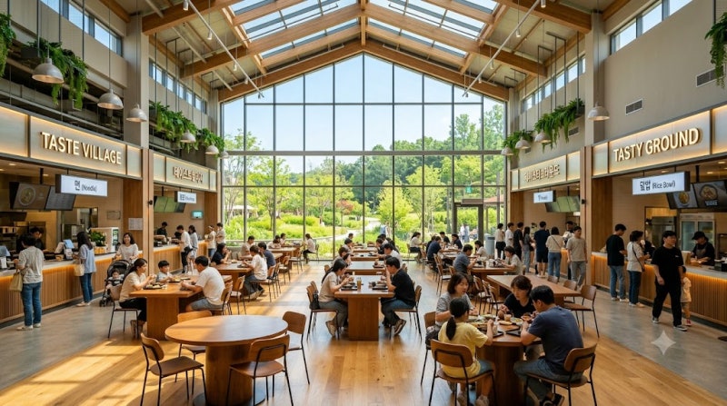 파주 프리미엄아울렛 식당가 총정리 신세계 테이스트빌리지 롯데 테이스티그라운드 맛집 메....
