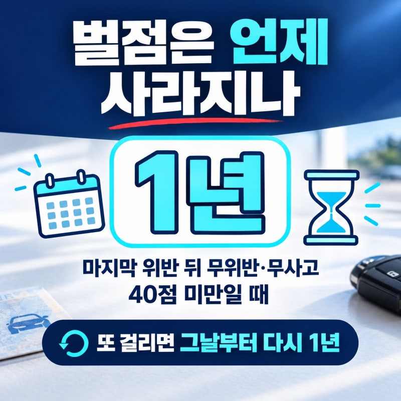운전면허 벌점 조회 방법, 벌점 소멸 기간과 면허 정지 기준 총정리