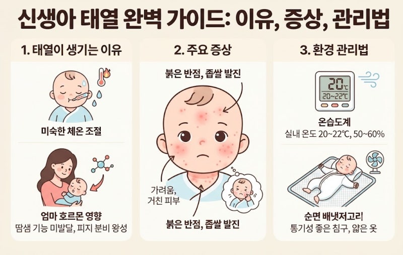 신생아 태열, 놔두면 없어질까? 올바른 대처법과 보습제선택까지