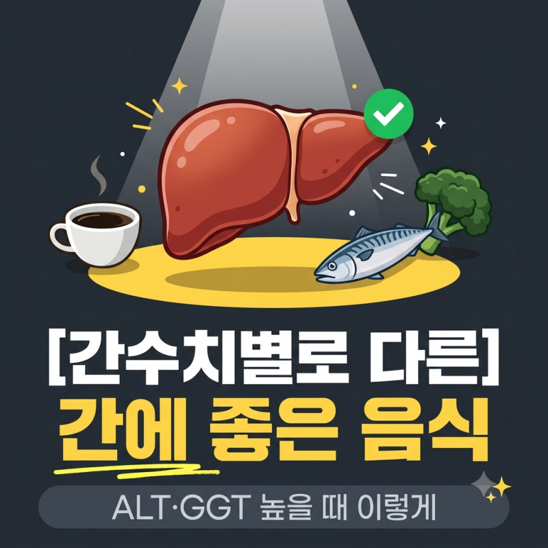 간에 좋은 음식 6가지, 간수치 낮추는 음식은 수치별로 다릅니다