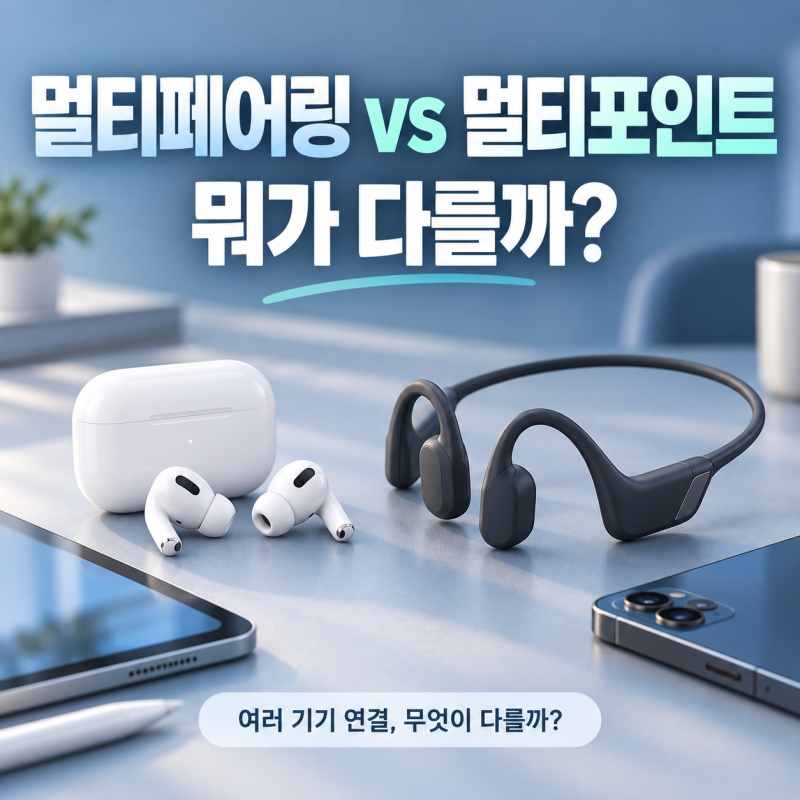에어팟도 여러 기기에 연결되는데 뭐가 다를까?멀티페어링 vs 멀티포인트 차이
