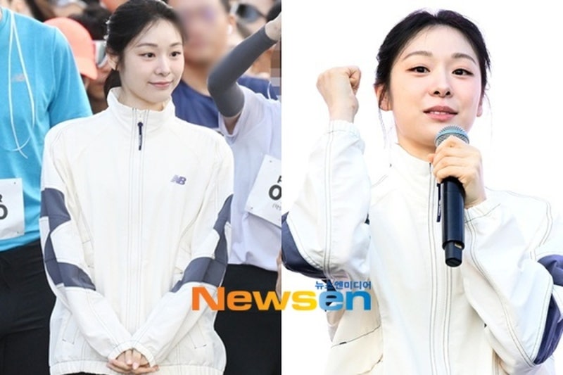 ‘고우림♥’김연아, 빽빽한 인파 속 홀로 딴세상 미모‥주먹만한 얼굴