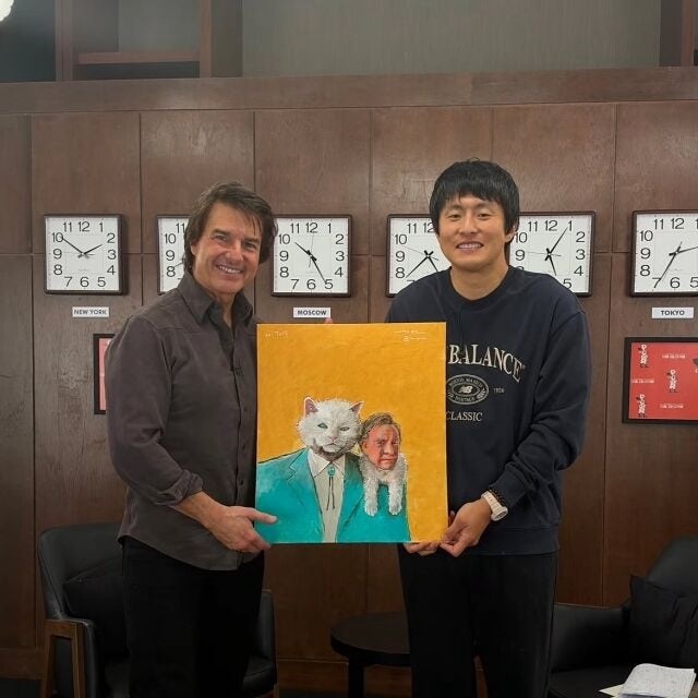 기안84 인맥 어디까지? 이번엔 톰 크루즈와 어깨동무 직접 그린 그림까지 선물