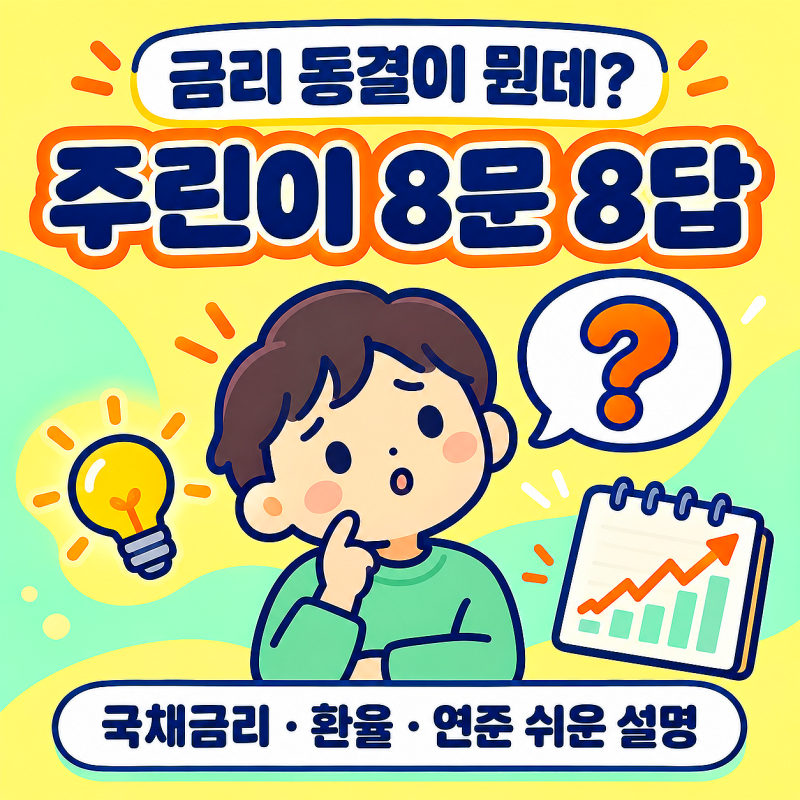 금리 동결이 뭔데? 주린이도 이해되는 국채금리·환율 8문 8답 (feat. 미국 고용지표 발표)