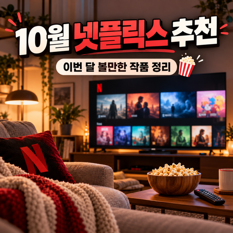 2026년 10월 넷플릭스 신작 추천, 이번 달 볼만한 드라마·영화 공개일 정리