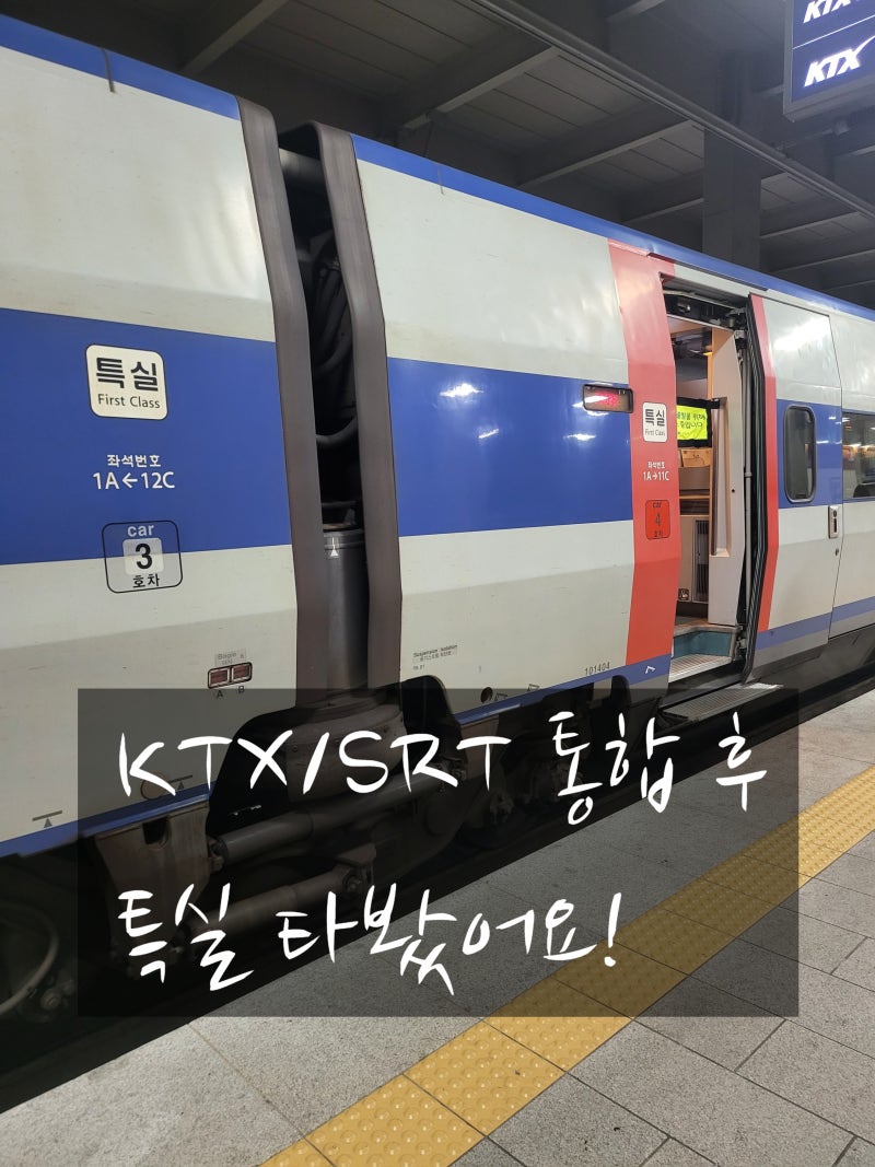 KTX·SRT 통합 이후 특실 후기｜수서-부산 특실 간식과 달라진 점