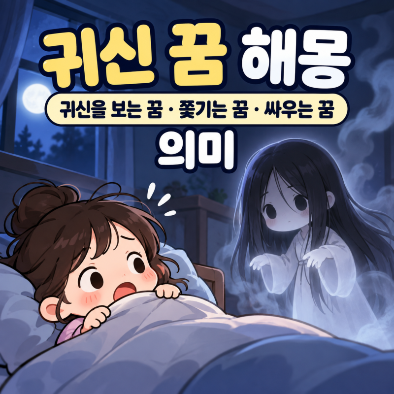 귀신 꿈 해몽, 귀신을 보는 꿈·쫓기는 꿈·싸우는 꿈 의미