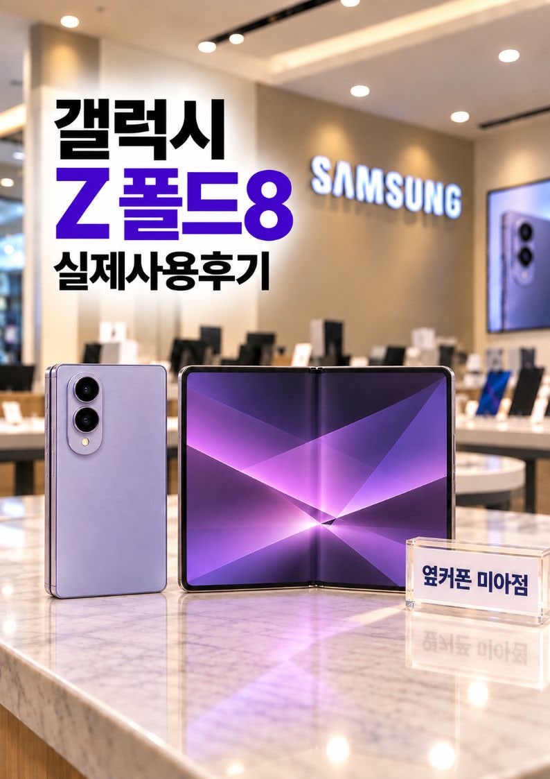 갤럭시 Z폴드 8 후기 직접 써보니 좋았던 점과 아쉬운 점