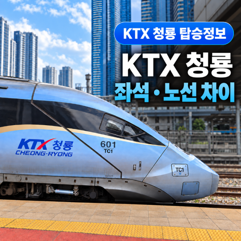 KTX청룡 차이 좌석 노선 총정리, 부산-서울 탑승 전 알아둘 점