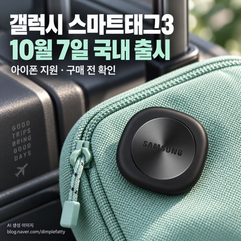 갤럭시 스마트태그3 10월 7일 출시｜44,000원·아이폰 지원과 60m 탐색 조건
