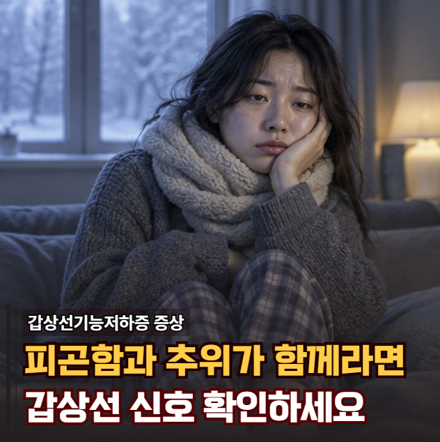 "피곤한 줄만 알았는데 얼굴까지 붓는다?" 갑상선기능저하증 증상 놓치기 쉬운 변화