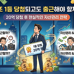 로또 1등 당첨되고도 출근해야 할까? 20억 당첨 후 현실적인 자산관리 전략