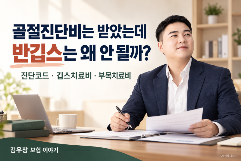 골절진단비는 받았는데, 반깁스는 왜 안 될까? 골절 질병코드와 깁스치료비