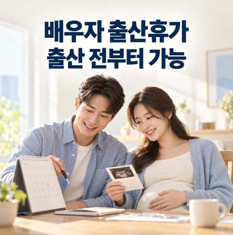 배우자 출산휴가 출산 전에도 가능, 내 출산예정일 기준 계산해보기