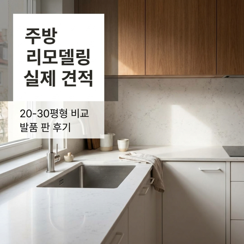아파트 주방 인테리어 견적 내돈내산 가성비 맞춤 리모델링 팁