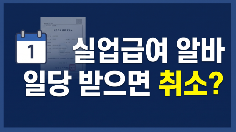 "하루 일당 10만 원 받았다가 5배 토해냅니다" 실업급여 단기 알바 합법 기준과 고용24 1분 신....