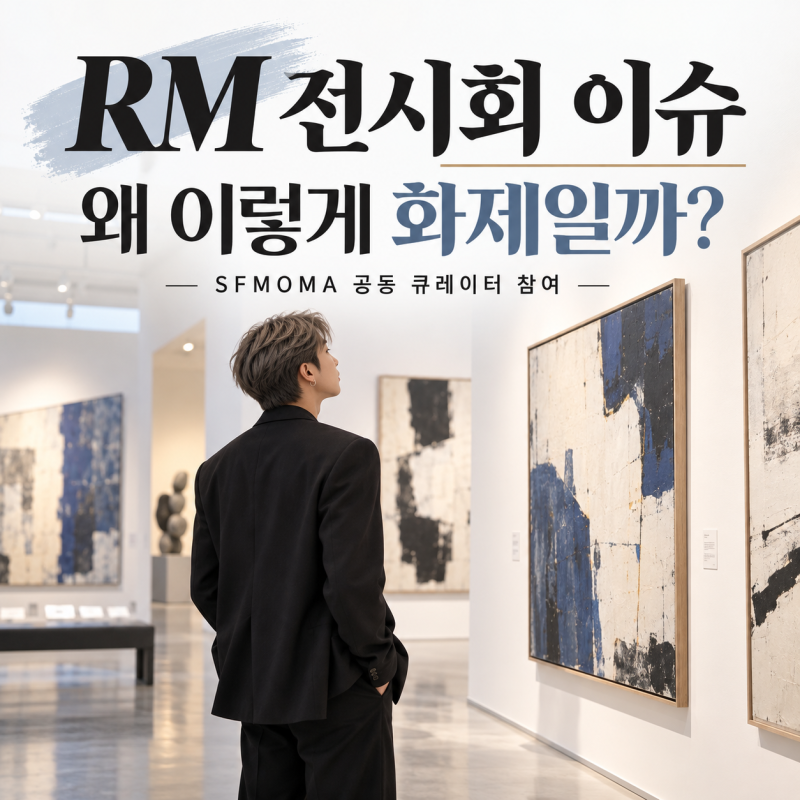 BTS RM 전시회 이슈, SFMOMA ‘Between You and Me’가 화제인 이유