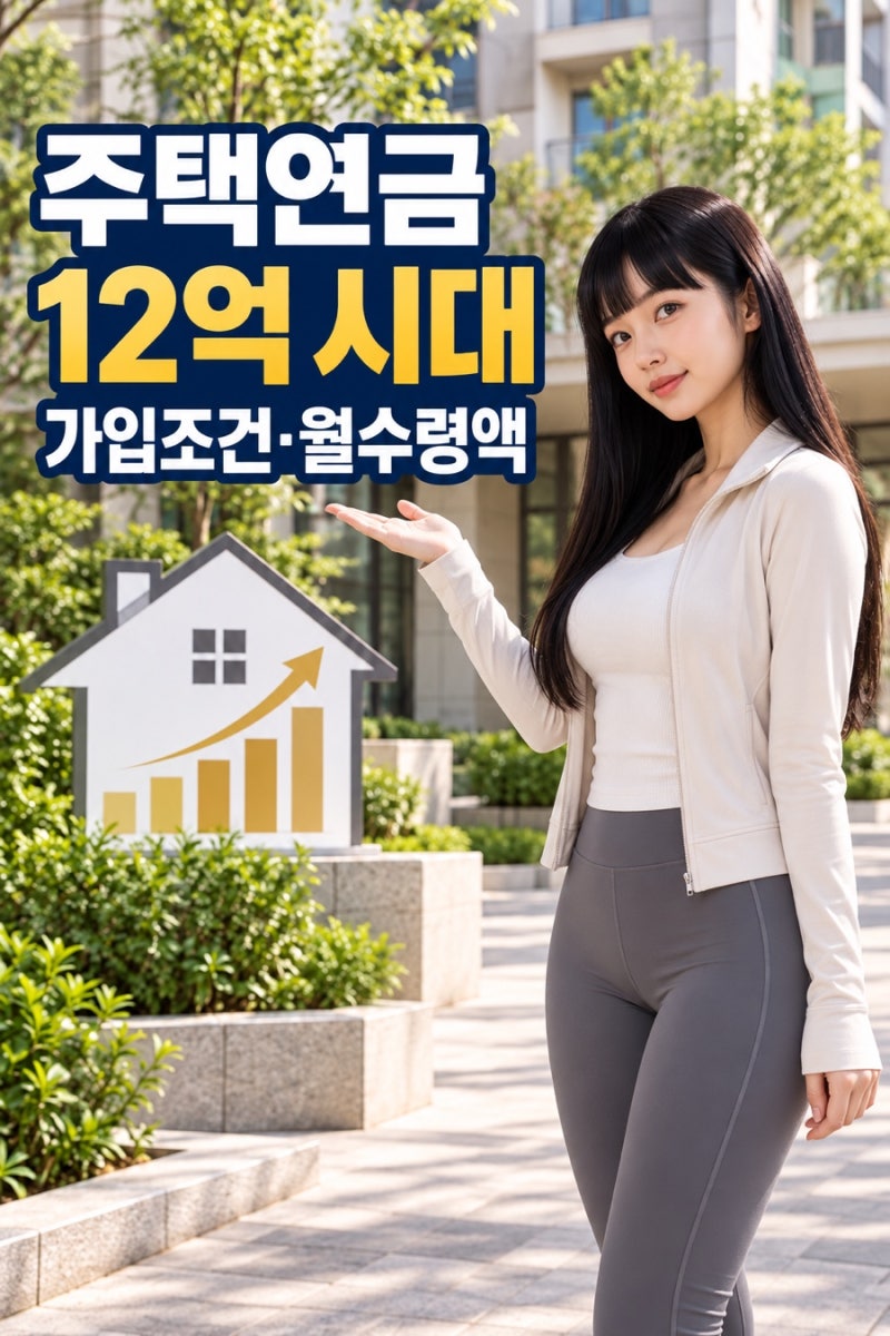 주택연금 12억 시대, 가입 조건과 월 수령액 확인 순서