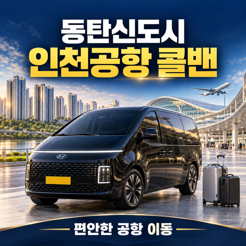 동탄신도시 인천공항 콜밴 요금｜1동탄·병점·2동탄 공항리무진·주차대행 비교