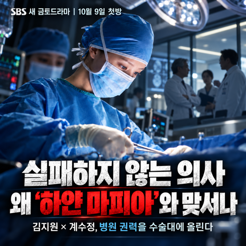닥터X 첫방 10월 9일, 김지원이 병원에 ‘파견’됐다…‘하얀 마피아’와 맞서는 이유