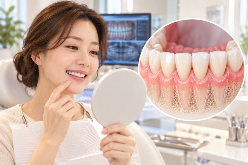 아래 앞니 교정하면 잇몸이 내려간다고요?