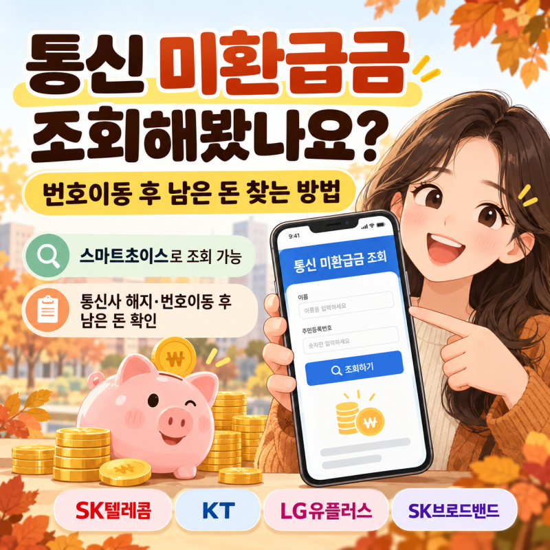 통신비 미환급금 조회해봤나요? 번호이동 후 남은 돈 찾는 방법