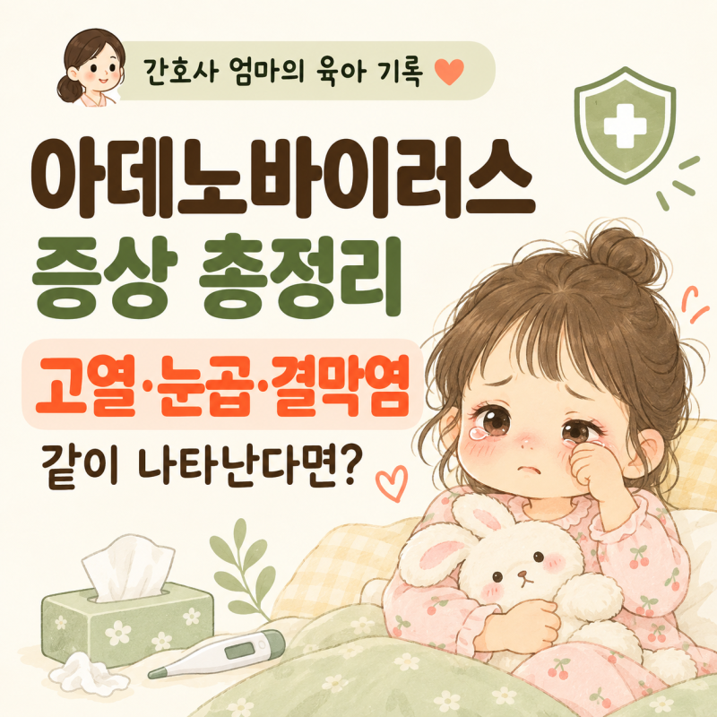 아데노바이러스 증상｜고열·눈곱·결막염이 같이 나타난다면
